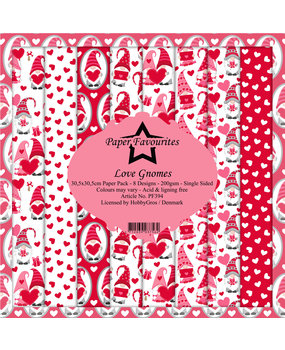 Paper Favourites Love Gnomes 12x12 Inch Paper Pack (PF394) Paper Favourites Love Gnomes 12x12 Inch Paper Pack (PF394)