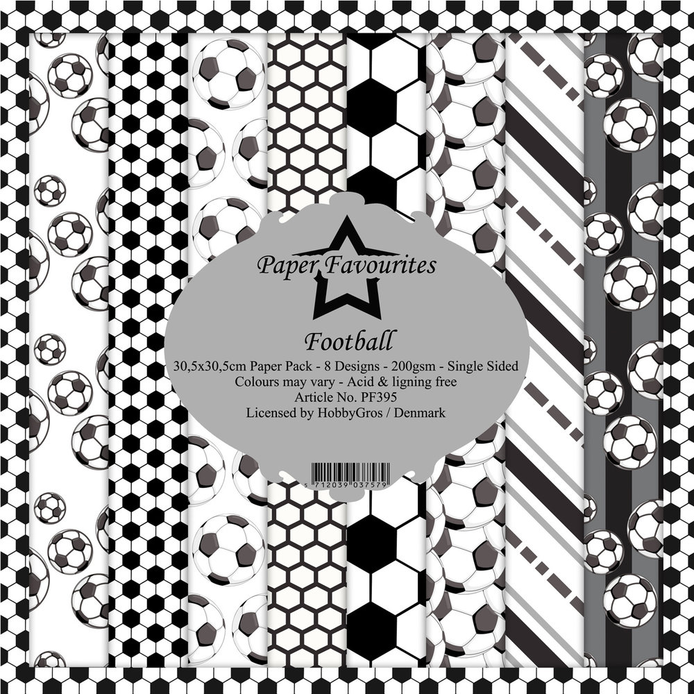 Paper Favourites Football 12x12 Inch Paper Pack (PF395) Paper Favourites Football 12x12 Inch Paper Pack (PF395)