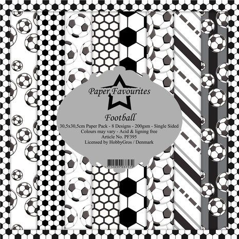 Paper Favourites Football 12x12 Inch Paper Pack (PF395) Paper Favourites Football 12x12 Inch Paper Pack (PF395)