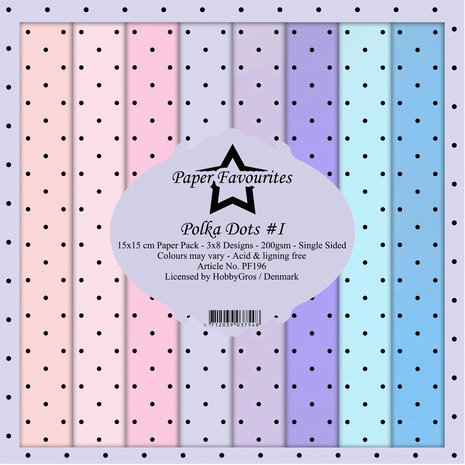Paper Favourites Polka Dots #1 6x6 Inch Paper Pack (PF196)