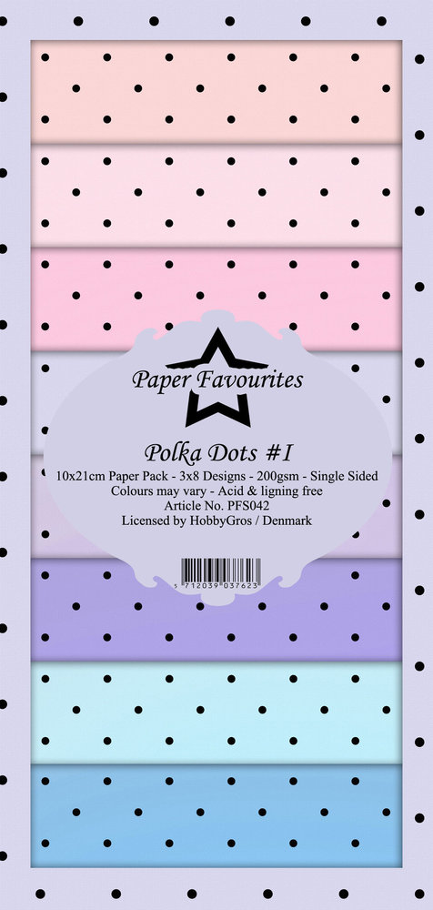 Paper Favourites Polka Dots #1 Slimline Paper Pack (PFS042) Paper Favourites Polka Dots #1 Slimline Paper Pack (PFS042)