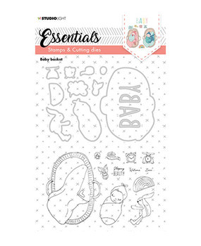 Studio Light Essentials Stamp & Die Baby Basket (SL-ES-SCD20)* Studio Light Essentials Stamp & Die Baby Basket (SL-ES-SCD20)*