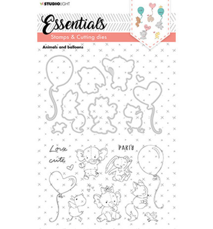 Studio Light Essentials Stamp & Die Animals and Balloons (SL-ES-SCD22) Studio Light Essentials Stamp & Die Animals and Balloons (SL-ES-SCD22)