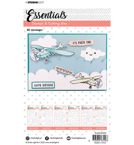 Studio Light Essentials Stamp & Die Air Messages (SL-ES-SCD25) Studio Light Essentials Stamp & Die Air Messages (SL-ES-SCD25)