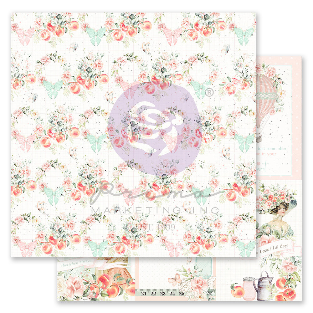 Prima Marketing Inc Peach Tea 12x12 Inch Paper Pad (997489)