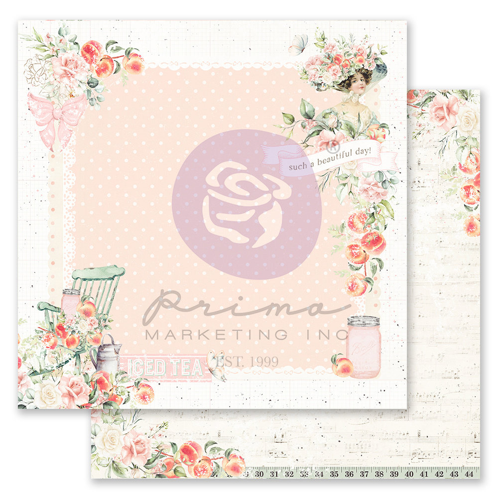 Prima Marketing Inc Peach Tea 12x12 Inch Paper Pad (997489)