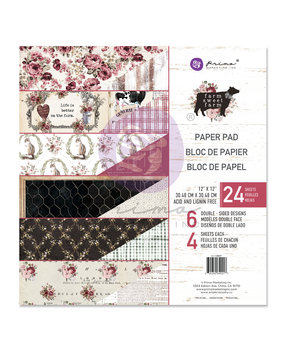 Prima Marketing Inc Farm Sweet Farm 12x12 Inch Paper Pad (640217) Prima Marketing Inc Farm Sweet Farm 12x12 Inch Paper Pad (640217)