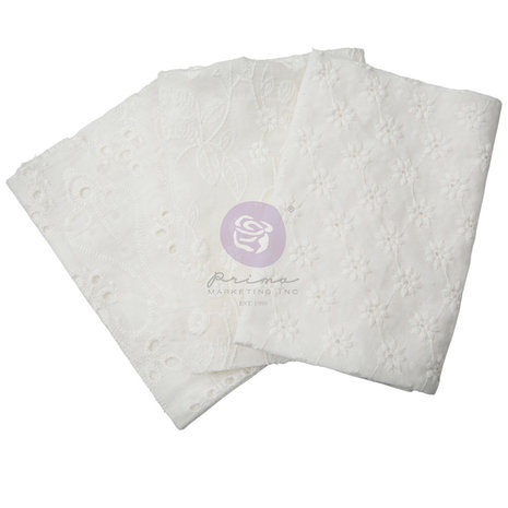 Prima Marketing Inc Miel Cotton Embroidered Fabric 12x12 Inch Sheets (998141) Prima Marketing Inc Miel Cotton Embroidered Fabric 12x12 Inch Sheets (998141)