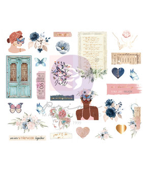 Prima Marketing Inc Indigo Chipboard Stickers (998288)