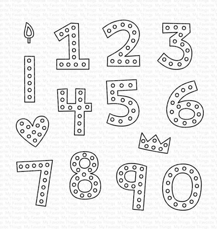 My Favorite Things Hip Hip Yay Numbers Clear Stamps (MSTN-004) My Favorite Things Hip Hip Yay Numbers Clear Stamps (MSTN-004)