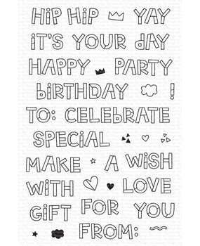 My Favorite Things Hip Hip Yay Day Clear Stamps (MSTN-005) My Favorite Things Hip Hip Yay Day Clear Stamps (MSTN-005)