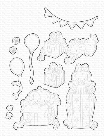 My Favorite Things Die-namics Itching to Tell You Happy Birthday (MFT-2184)