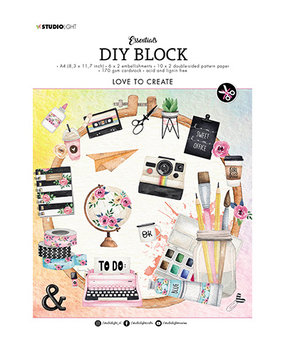 Studio Light Love to Create A4 DIY Block (SL-ES-DCB16) Studio Light Love to Create A4 DIY Block (SL-ES-DCB16)