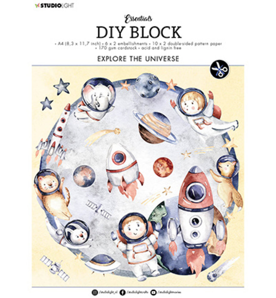 Studio Light Explore the Universe A4 DIY Block (SL-ES-DCB17) Studio Light Explore the Universe A4 DIY Block (SL-ES-DCB17)