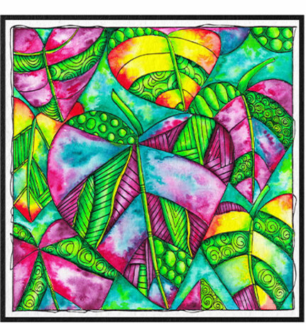 Studio Light Just Lou Mindful Moodling Love the Leaves Clear Stamps (JL-MM-STAMP191)