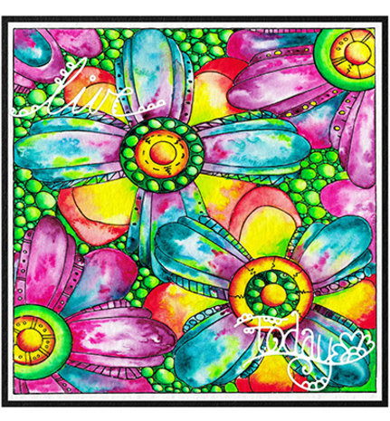 Studio Light Just Lou Mindful Moodling Lovely Florals Clear Stamps (JL-MM-STAMP193)