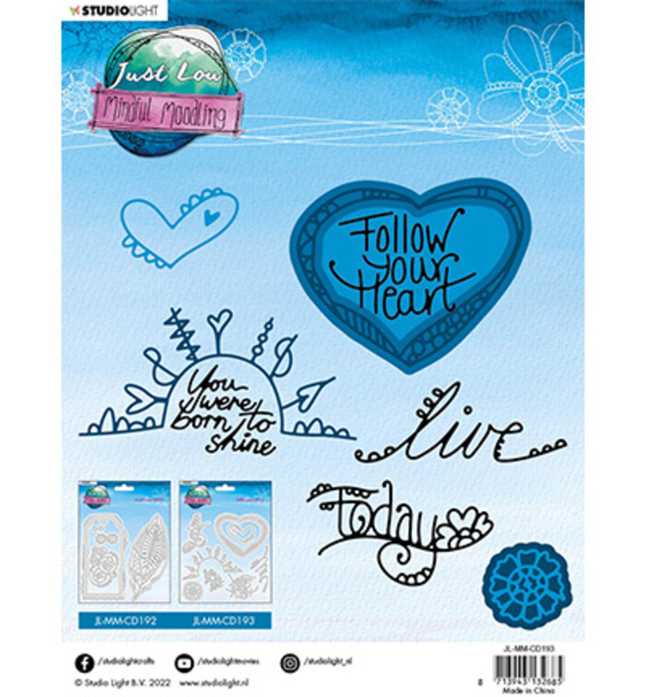 Studio Light Just Lou Mindful Moodling Snijmal Follow Your Heart (JL-MM-CD193) Studio Light Just Lou Mindful Moodling Snijmal Follow Your Heart (JL-MM-CD193)