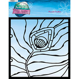 Studio Light Just Lou Mindful Moodling Masking Stencil Peacock Feather (JL-MM-MASK93)