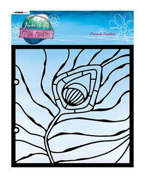 Studio Light Just Lou Mindful Moodling Masking Stencil Peacock Feather (JL-MM-MASK93) Studio Light Just Lou Mindful Moodling Masking Stencil Peacock Feather (JL-MM-MASK93)