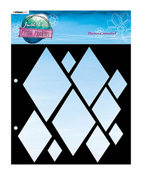 Studio Light Just Lou Mindful Moodling Masking Stencil Diamonds (JL-MM-MASK95) Studio Light Just Lou Mindful Moodling Masking Stencil Diamonds (JL-MM-MASK95)