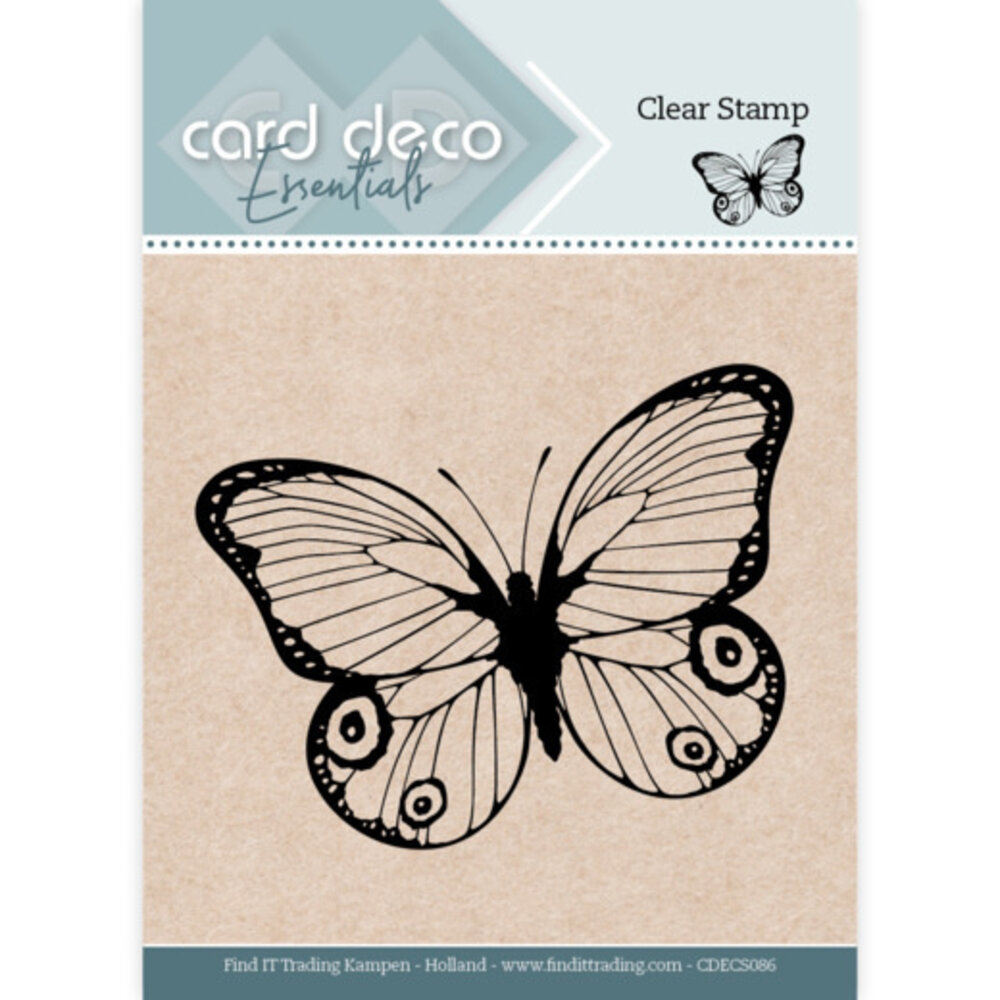 Card Deco Clear Stamp Butterfly (CDECS086)