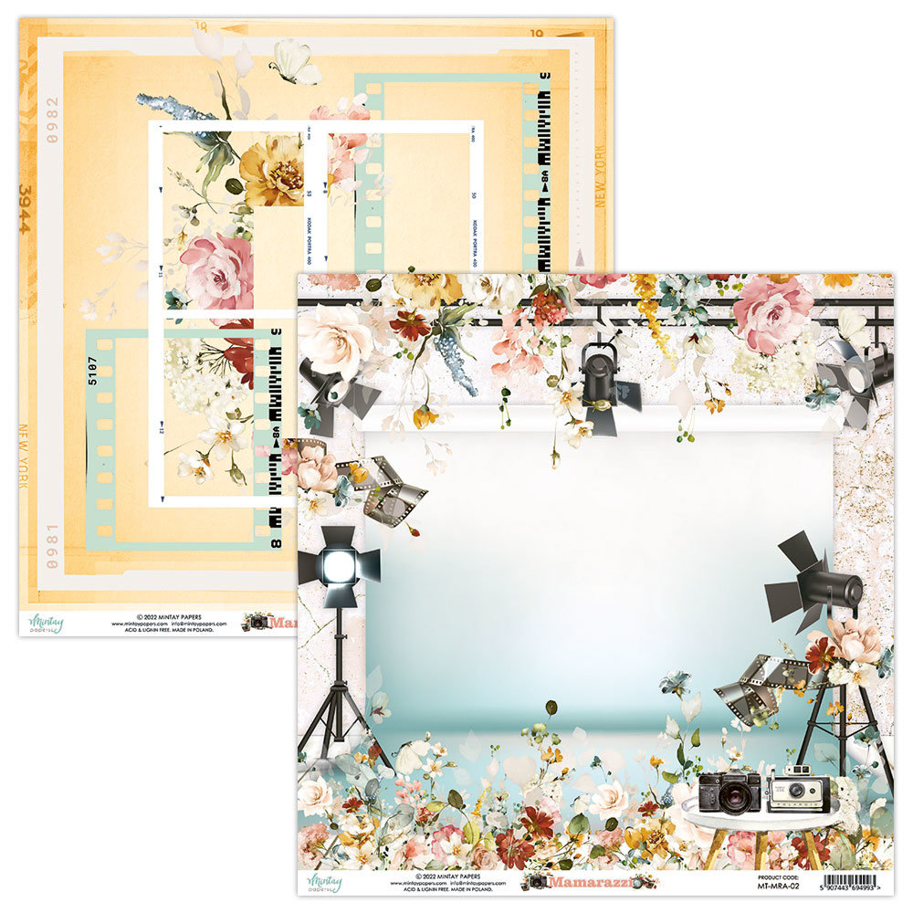 Mintay Mamarazzi 6x6 Inch Scrapbooking Paper Pad (MT-MRA-08)