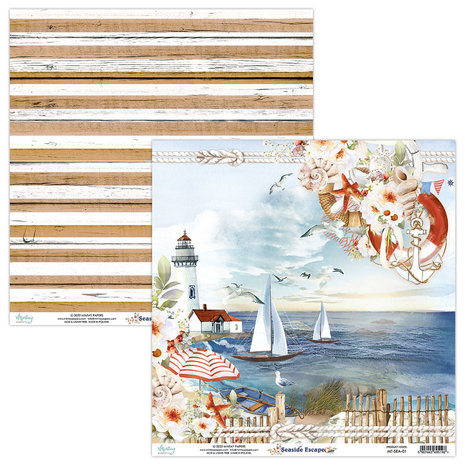 Mintay Seaside Escape 12x12 Inch Scrapbooking Paper Set (MT-SEA-07) Mintay Seaside Escape 12x12 Inch Scrapbooking Paper Set (MT-SEA-07)