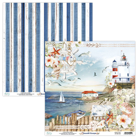 Mintay Seaside Escape 12x12 Inch Scrapbooking Paper Set (MT-SEA-07) Mintay Seaside Escape 12x12 Inch Scrapbooking Paper Set (MT-SEA-07)