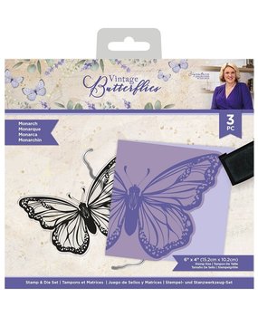 Crafter's Companion Vintage Butterflies Stamp & Die Monarch (S-VBUT-STD-MONAR) Crafter's Companion Vintage Butterflies Stamp & Die Monarch (S-VBUT-STD-MONAR)