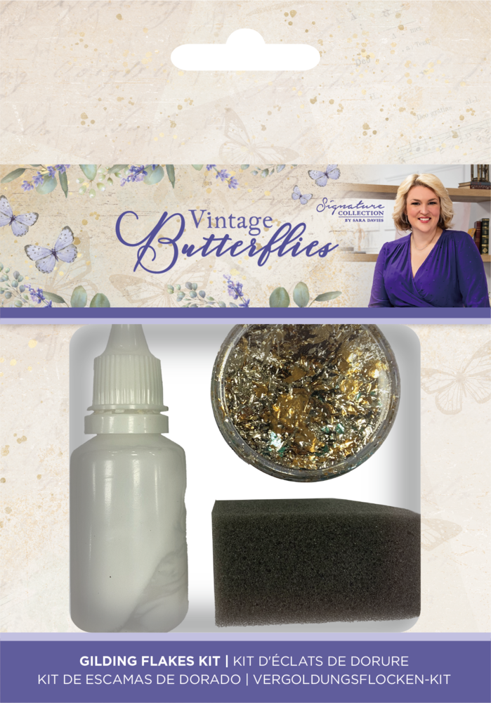 Crafter's Companion Vintage Butterflies Gilding Flakes Kit (S-VBUT-GILDKIT) Crafter's Companion Vintage Butterflies Gilding Flakes Kit (S-VBUT-GILDKIT)