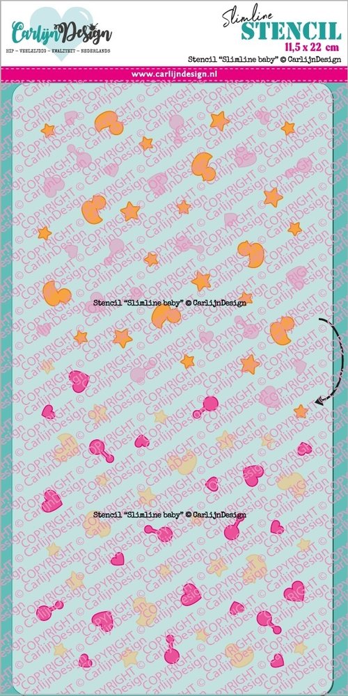 Carlijn Design Stencil Slimline Baby (CDSC-0018) Carlijn Design Stencil Slimline Baby (CDSC-0018)