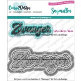 Carlijn Design Snijmallen Grote Teksten 5 Zwanger (CDSN-0154)