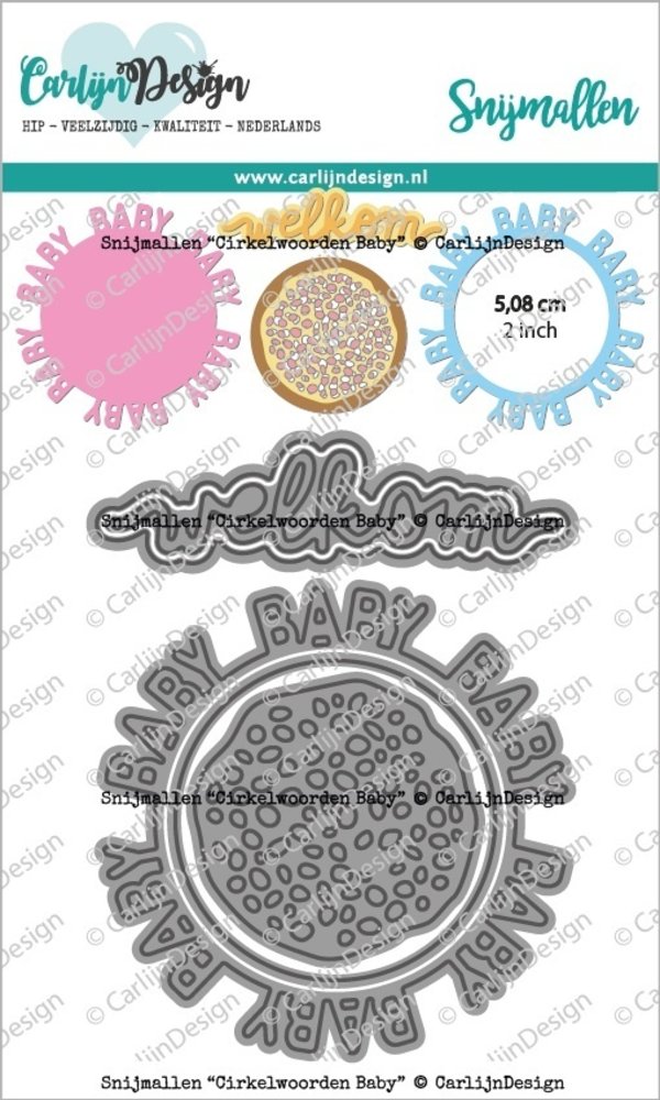 Carlijn Design Snijmallen Cirkelwoorden Baby (CDSN-0157) Carlijn Design Snijmallen Cirkelwoorden Baby (CDSN-0157)