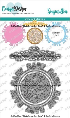 Carlijn Design Snijmallen Cirkelwoorden Baby (CDSN-0157) Carlijn Design Snijmallen Cirkelwoorden Baby (CDSN-0157)