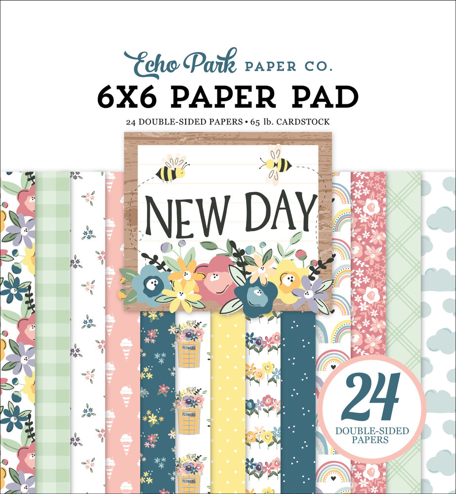 Echo Park New Day 6x6 Inch Paper Pad (ND267023) Echo Park New Day 6x6 Inch Paper Pad (ND267023)