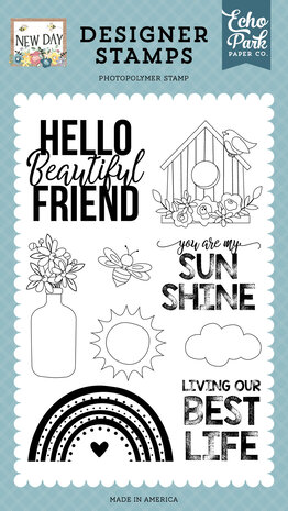 Echo Park New Day Best Life Clear Stamps (ND267043)