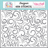 Echo Park Play All Day Girl Fun Flourish Stencil (PAG268034)