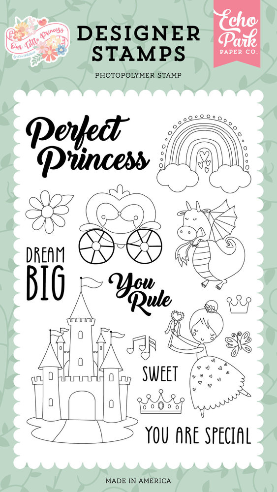 Echo Park Our Little Princess Perfect Princess Clear Stamps (OLP271044) Echo Park Our Little Princess Perfect Princess Clear Stamps (OLP271044)