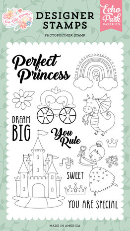 Echo Park Our Little Princess Perfect Princess Clear Stamps (OLP271044) Echo Park Our Little Princess Perfect Princess Clear Stamps (OLP271044)