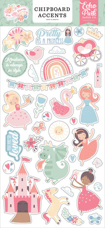 Echo Park Our Little Princess 6x13 Inch Chipboard Accents (OLP271021) Echo Park Our Little Princess 6x13 Inch Chipboard Accents (OLP271021)