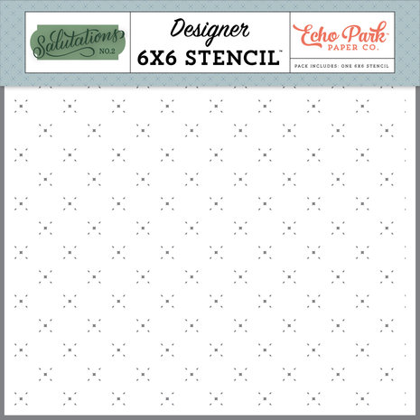 Echo Park Salutations No.2 Stitched Stencil (SANO272034)