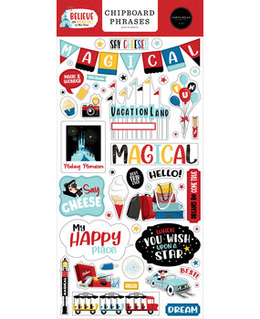 Carta Bella Believe In Magic 6x13 Inch Chipboard Phrases (CBBIM148022) Carta Bella Believe In Magic 6x13 Inch Chipboard Phrases (CBBIM148022)