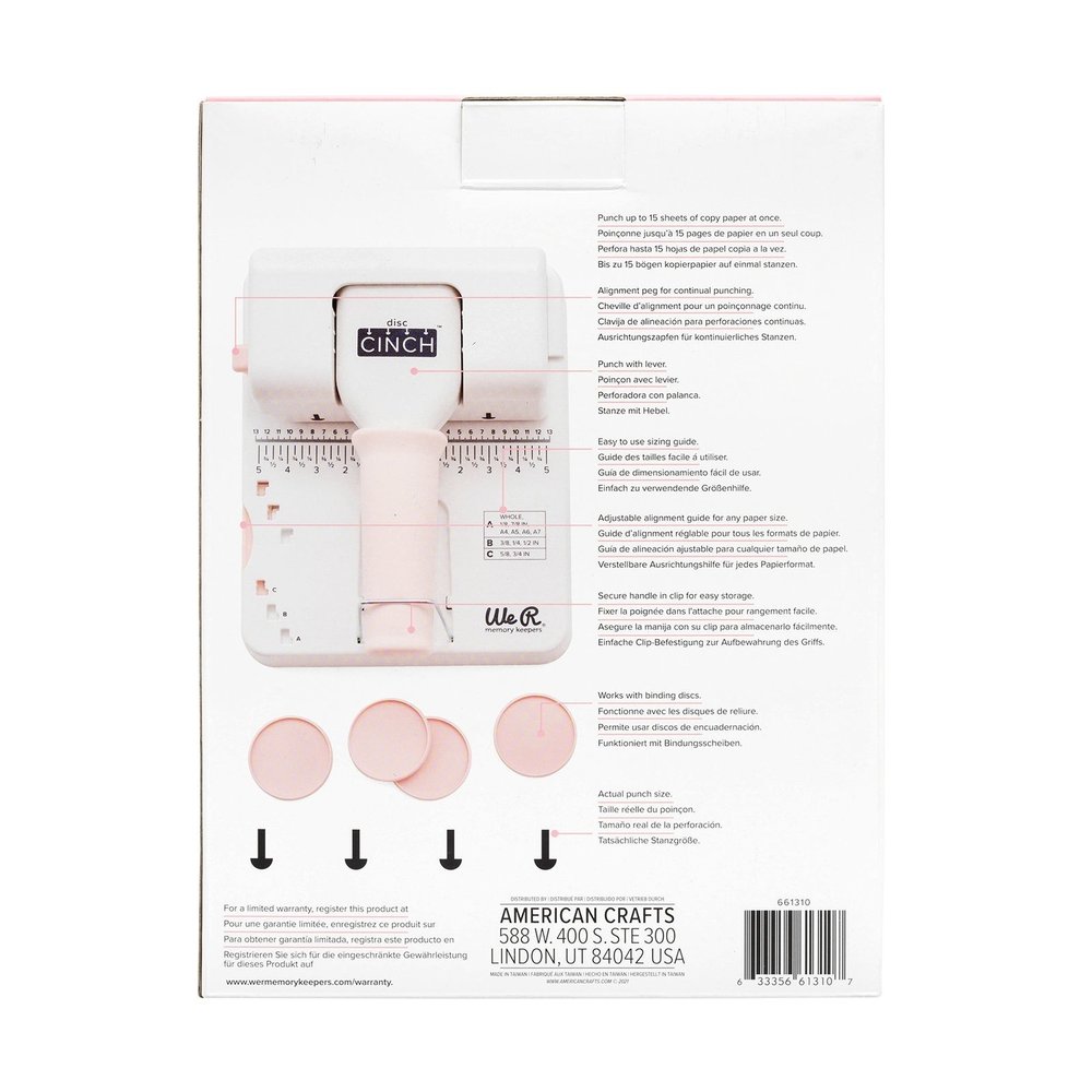 We R Memory Keepers Cinch Book Binding Tool Disc (661310) We R Memory Keepers Cinch Book Binding Tool Disc (661310)