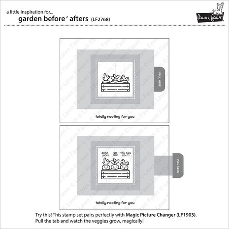 Lawn Fawn Garden Before 'n Afters Clear Stamps (LF2768) Lawn Fawn Garden Before 'n Afters Clear Stamps (LF2768)