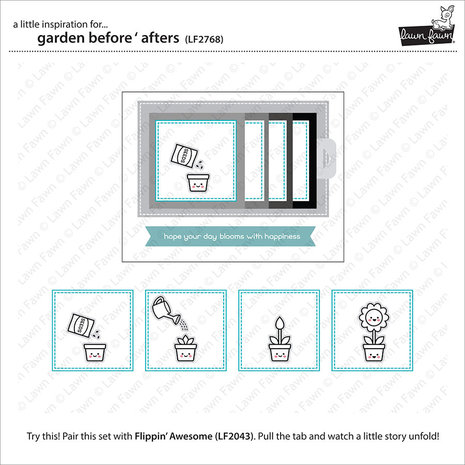 Lawn Fawn Garden Before 'n Afters Clear Stamps (LF2768) Lawn Fawn Garden Before 'n Afters Clear Stamps (LF2768)