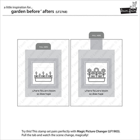 Lawn Fawn Garden Before 'n Afters Clear Stamps (LF2768) Lawn Fawn Garden Before 'n Afters Clear Stamps (LF2768)
