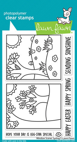 Lawn Fawn Window Scene: Spring Clear Stamps (LF2780) Lawn Fawn Window Scene: Spring Clear Stamps (LF2780)
