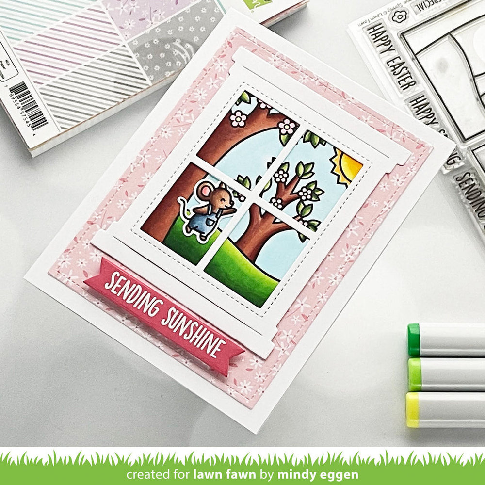 Lawn Fawn Window Scene: Spring Clear Stamps (LF2780) Lawn Fawn Window Scene: Spring Clear Stamps (LF2780)