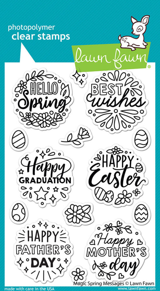 Lawn Fawn Magic Spring Messages Clear Stamps (LF2782) Lawn Fawn Magic Spring Messages Clear Stamps (LF2782)