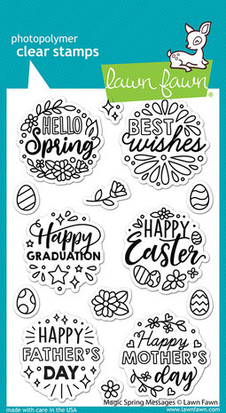 Lawn Fawn Magic Spring Messages Clear Stamps (LF2782) Lawn Fawn Magic Spring Messages Clear Stamps (LF2782)